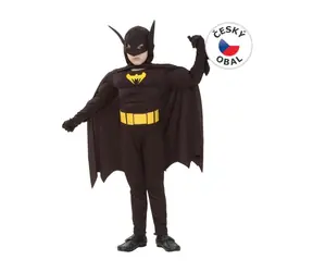 MaDe 55444 - Bat Man Karnevalskostüm, 120-130cm