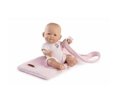 Guca 946 NEW BORN GIRL - realistische Babypuppe mit vollem Vinylkörper - 25 cm