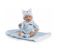 Guca 960 GAEL - realistische Babypuppe mit Geräuschen und weichem Stoffkörper - 38 cm / ab 3 Jahren