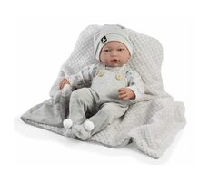 Guca 961 LIAM - realistische Babypuppe mit Geräuschen und weichem Stoffkörper - 38 cm / ab 3 Jahren