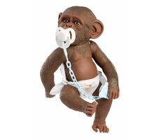 Guca 993 REBORN MONKEY - realistisches Affenbaby mit Vollvinylkörper - 32 cm / ab 3 Jahren
