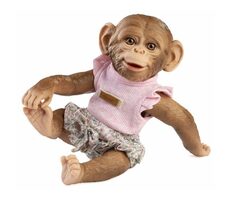Guca 994 REBORN MONKEY - realistisches Affenbaby mit Vollvinylkörper - 32 cm / ab 3 Jahren
