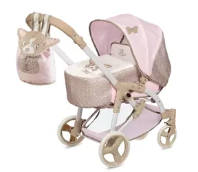 DeCuevas Faltbarer Puppenwagen 3 in 1 mit Tragetasche DIDI 2021 - 75 cm / ab 3 Jahren