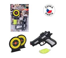 MaDe 10717 Ballpistole mit zwei Zielscheiben / 15 cm / ab 3 Jahren