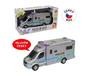 MaDe 10709 Batteriebetriebenes Polizeiauto / 19,5 cm / Licht und Sound / ab 3 Jahren