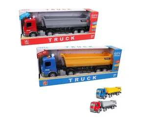 MaDe 15189 Batteriebetriebener Schwungrad-LKW, mit Licht und Sound / 38 x 7 x 10 cm / ab 3 Jahren