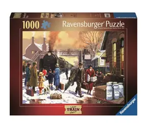 Ravensburger Lokomotive im weißen Verkehr / 1000 Teile / ab 12 Jahren