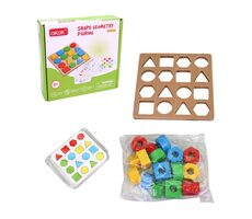 MaDe 20268 Lernspiel aus Holz / 17 x 16 x 4,5 cm / ab 3 Jahren