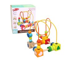 MaDe 20295 Motoriklabyrinth aus Holz / 15 x 15 x 17 cm / ab 18 Monaten