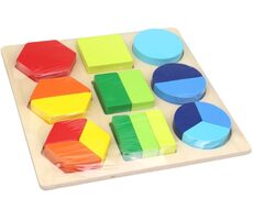 MaDe 20302 Lernformen aus Holz / 22 x 22 cm / ab 18 Monaten 
