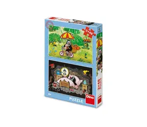 Dino Puzzle Maulwurfstag / 2x48 Teile / ab 4 Jahren