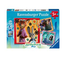 Ravensburger Zootropolis: Stadt der Tiere / 3 x 49 Teile / ab 5 Jahren
