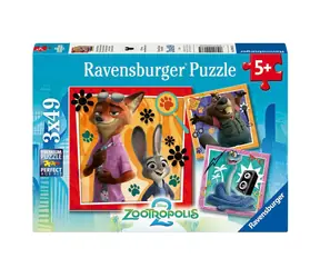 Ravensburger Zootropolis: Stadt der Tiere / 3 x 49 Teile / ab 5 Jahren
