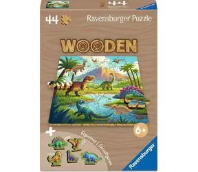 Ravensburger Holzpuzzle Dinosaurier / 44 Teile / ab 6 Jahren