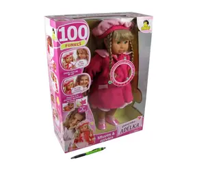 MaDe 62307 Puppe Adélka, 100 Funktionen, rosa / 45 cm / ab 3 Jahren