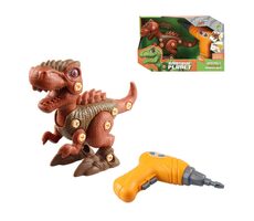 MaDe 10389 Dinosaurier zum Schrauben, batteriebetrieben / 17 cm / ab 3 Jahren