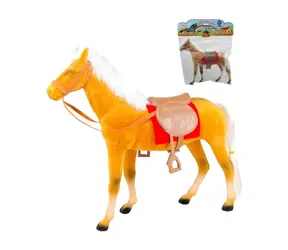 MaDe 15689 Pferd mit Sattel / 35 x 32 x 10 cm / ab 3 Jahren
