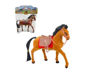 MaDe 15690 Pferd mit Sattel / 21 x 20 x 7 cm / ab 3 Jahren