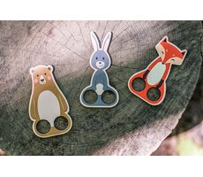 BeWooden Fingerpuppentheater Fuchshaus - Fuchs, Hase, Bär