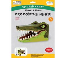 Fiesta Crafts Kreativset 3D-Maske Krokodil