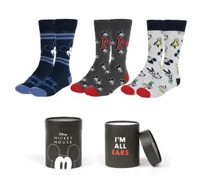 Mickey-Socken, 3 Paar / Größe 38-45