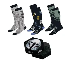 Star Wars Mandalorian Socken, 3 Paar / Größe 38-45