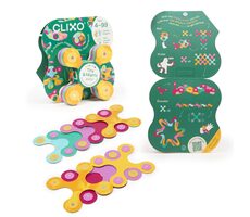 CLIXO Tiny & Mighty Jungle - magnetisches Bauset, 9-teilig