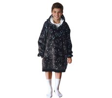 Cozy Noxxiez CH340 PC Gamer Print - Warme TV-Sweatshirt-Decke mit Kapuze für Kinder von 7 bis 12 Jahren