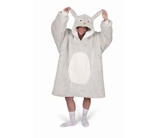 Cozy Noxxiez CH361 Rabbit - warme TV-Sweatshirt-Decke mit Kapuze für Teenager und Erwachsene