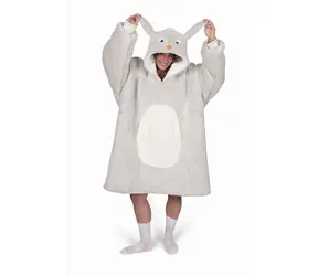Cozy Noxxiez CH361 Rabbit - warme TV-Sweatshirt-Decke mit Kapuze für Teenager und Erwachsene