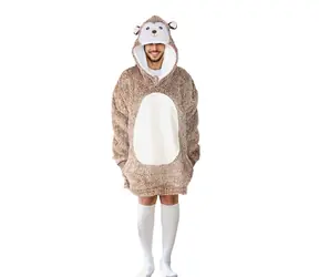 Cozy Noxxiez CH366 Igel - warme TV-Sweatshirt-Decke mit Kapuze für Teenager und Erwachsene