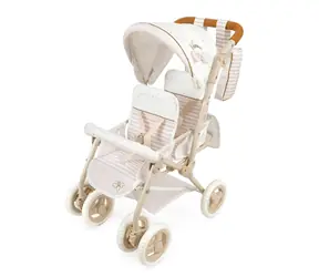 DeCuevas 90378 Faltbarer Puppenwagen für Zwillinge mit Tasche Verona 2024 - 72 cm