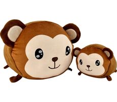 Magisches Affenbaby - Mutter mit Baby - Set aus Plüschtieren (20 und 40 cm)