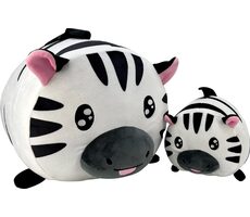 Magisches ZEBRA - Mutter mit Baby - Set aus Plüschtieren (20 und 40 cm)