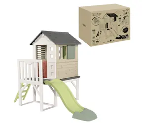 Smoby Life Spielhaus auf Säulen mit Rutsche / ab 2 Jahren