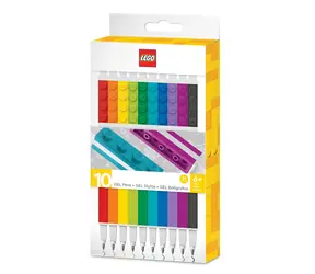 LEGO® Gelstifte, gemischte Farben - 10 Stück.