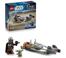 LEGO® Star Wars™ 75436 Der Mandalorianer und Grogu mit dem Speeder Bike / Anzahl der Teile: 58 / ab 6 Jahren