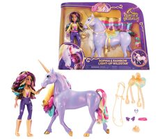 Spin Master Unicorn Academy Wildstar Leucht-Einhorn mit Sophia-Puppe, 24 cm / ab 4 Jahren