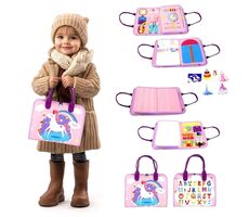 2Kids Toys Sensorisches Beschäftigungsbuch Einhorn 2 / ab 3 Jahren