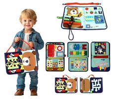 2Kids Toys Sensorisches Aktivitätsbuch Teddybär / ab 3 Jahren