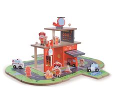 2Kids Toys Holz-Feuerwache 2 in 1 / ab 3 Jahren