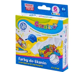ASTRA CREATIVO Textilfarben 6x15ml / ab 3 Jahren
