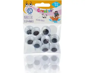 ASTRA CREATIVO Selbstklebende Augen 20mm Pirate