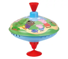 Lena spielt mit einem Peppa Pig Kreisel, 19 cm / ab 18 Monaten