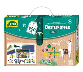 Lena Kreativkoffer für kleine Bastler, blau / 400 Stück / ab 5 Jahren