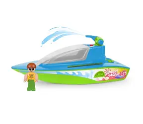 Lena Sportboot mit Pumpe, Grün-Blau / ab 2 Jahren