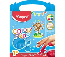 Maped Erste Fingerfarben Color'Peps im Becher 4 x 80 g / ab 12 Monaten