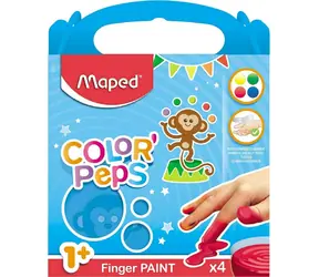 Maped Erste Fingerfarben Color'Peps im Becher 4 x 80 g / ab 12 Monaten