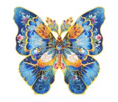 Robotime Holzpuzzle Schmetterling Morpho Helena / 200 Teile / ab 14 Jahren