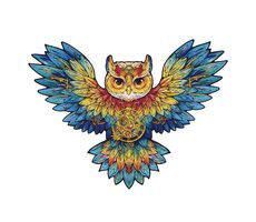 Robotime Holzpuzzle Eule / 200 Teile / ab 14 Jahren